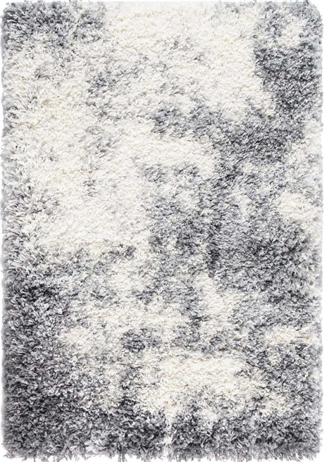 Smoke Gray 2' x 3' 1 Soft Touch Shag Rectangle Area Rug Thick Soft Touch Fluffy & Plush Shaggy Pile