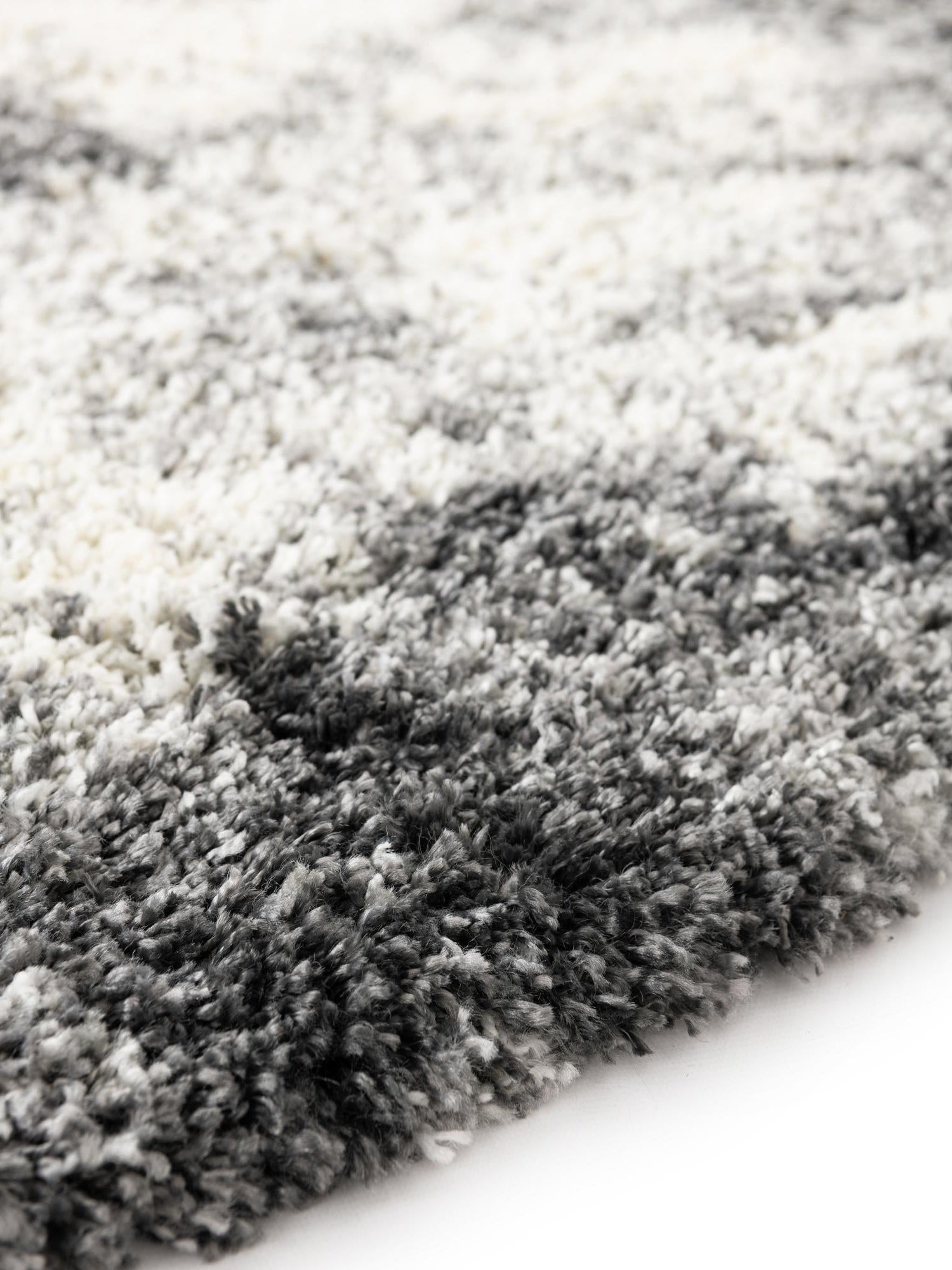 Smoke Gray 5' 3 x 5' 3 Soft Touch Shag Round Area Rug Thick Soft Touch Fluffy & Plush Shaggy Pile 100% Polypropylene Unique Carpet for Modern Home Interiors for Sale at Rug Engine