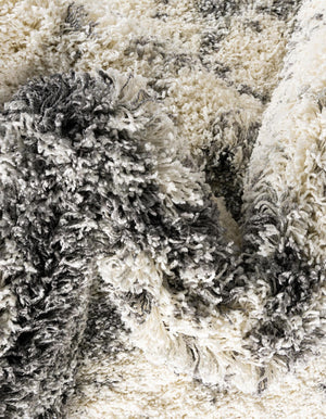 Smoke Gray 7' 10 x 7' 10 Soft Touch Shag Round Area Rug Thick Soft Touch Fluffy & Plush Shaggy Pile
