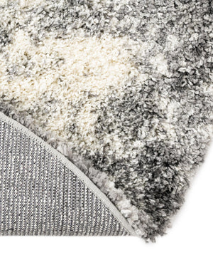 Smoke Gray 7' 10 x 7' 10 Soft Touch Shag Round Area Rug Thick Soft Touch Fluffy & Plush Shaggy Pile