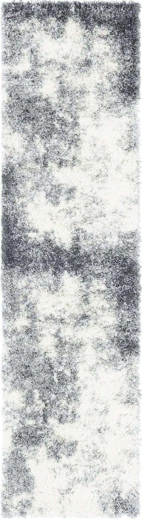 Smoke Gray 2' 7 x 10' Soft Touch Shag Runner Area Rug Thick Soft Touch Fluffy & Plush Shaggy Pile