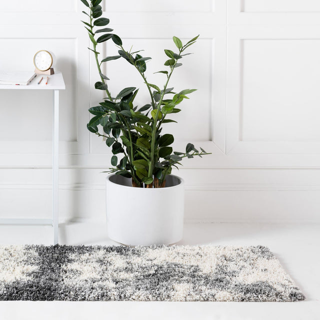 Smoke Gray 2' 7 x 10' Soft Touch Shag Runner Area Rug Thick Soft Touch Fluffy & Plush Shaggy Pile