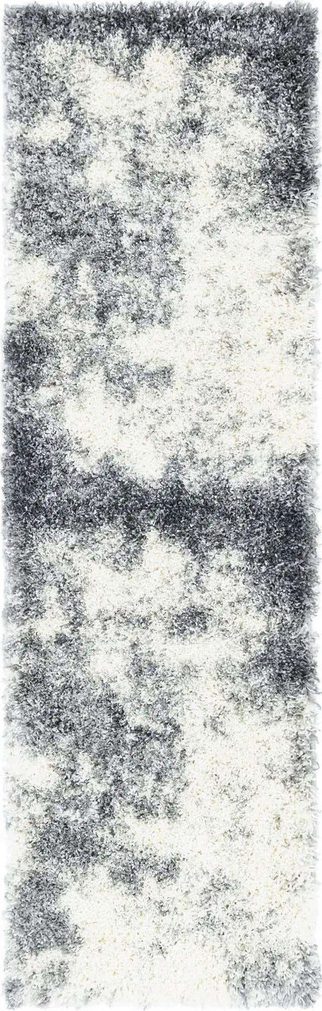 Smoke Gray 2' x 6' 7 Soft Touch Shag Runner Area Rug Thick Soft Touch Fluffy & Plush Shaggy Pile