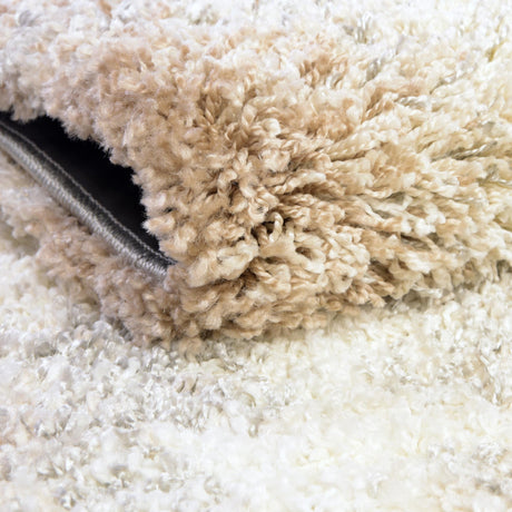 Khaki 2' x 3' 1 Soft Touch Shag Rectangle Area Rug Thick Soft Touch Fluffy & Plush Shaggy Pile 100% Polypropylene Unique Carpet for Modern Home Interiors for Sale at Rug Engine