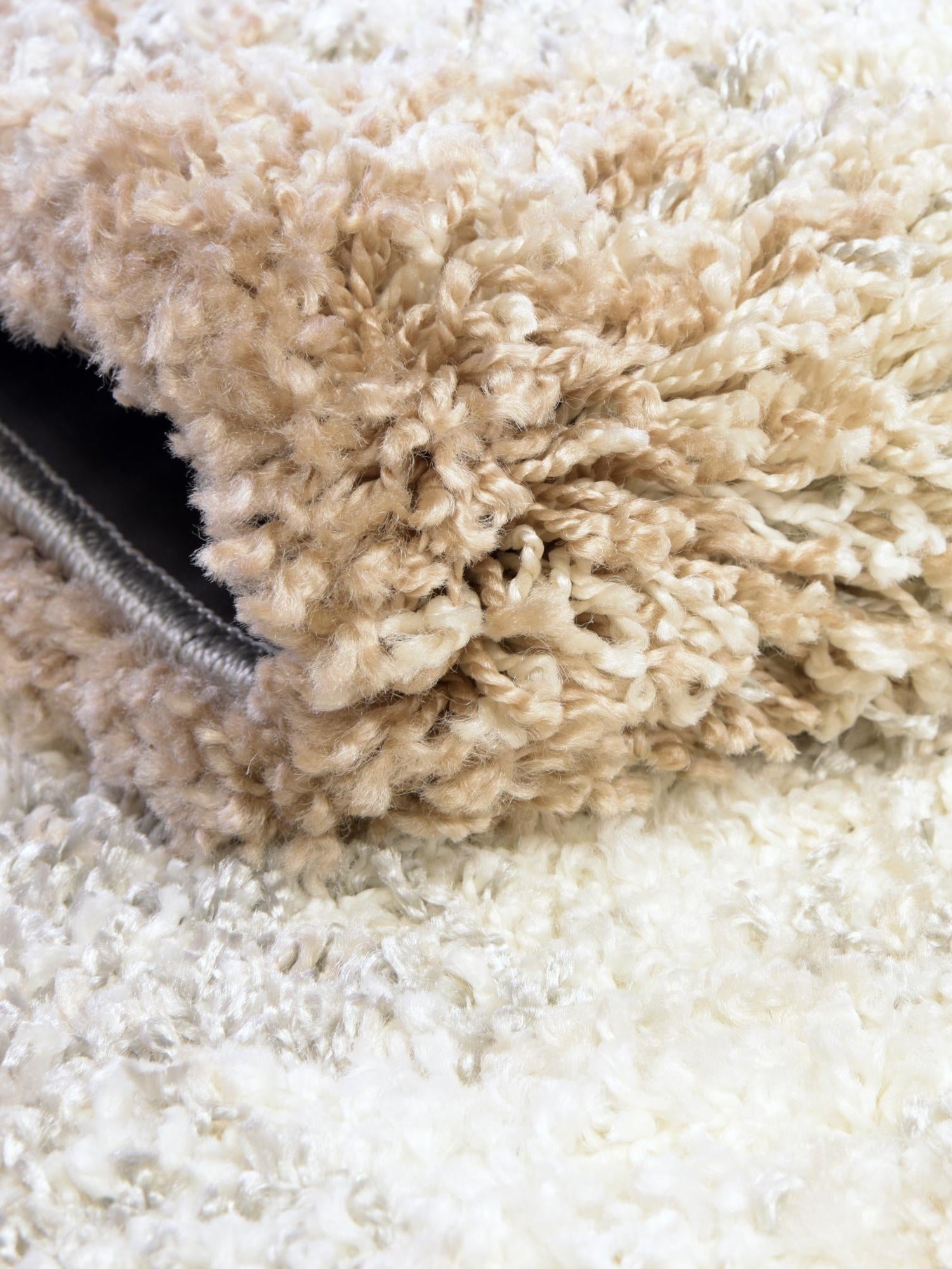 Khaki 9' x 12' Soft Touch Shag Rectangle Area Rug Thick Soft Touch Fluffy & Plush Shaggy Pile 100% Polypropylene Unique Carpet for Modern Home Interiors for Sale at Rug Engine