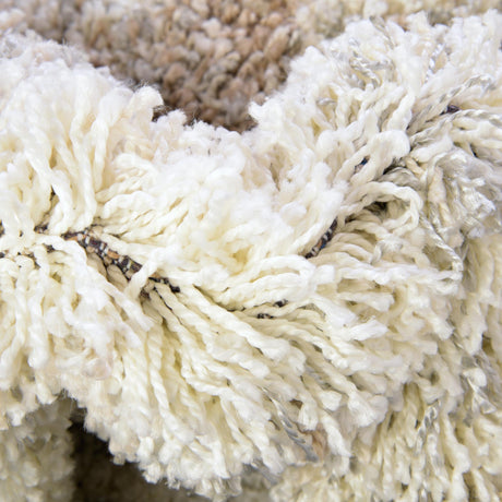 Khaki 5' 3 x 8' Soft Touch Shag Rectangle Area Rug Thick Soft Touch Fluffy & Plush Shaggy Pile 100% Polypropylene Unique Carpet for Modern Home Interiors for Sale at Rug Engine