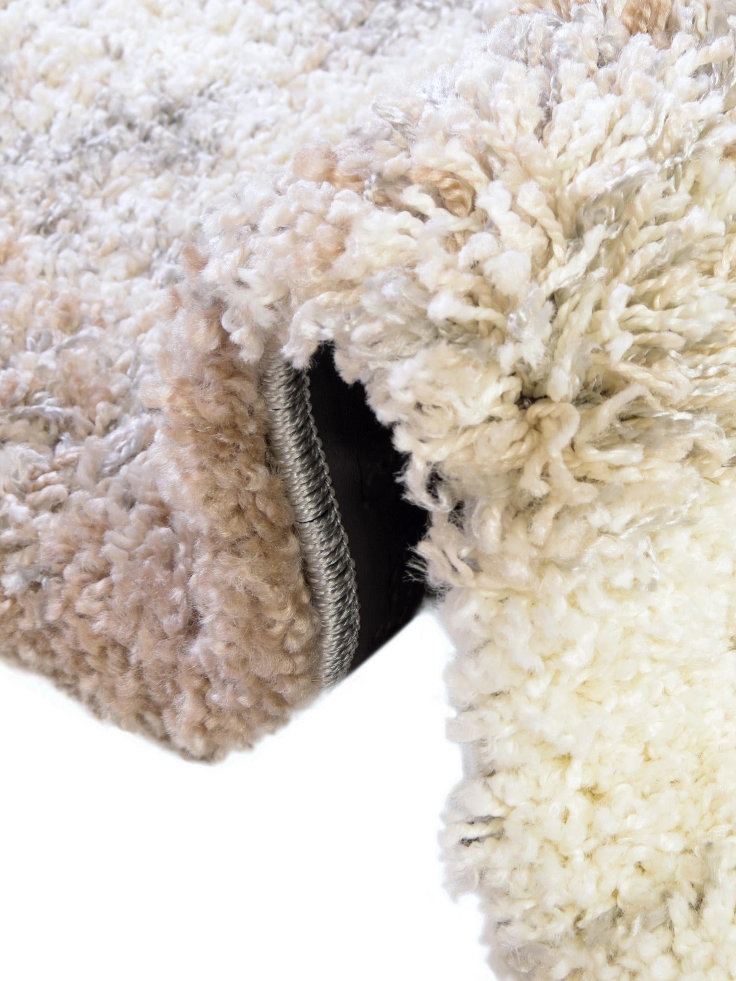Khaki 9' 10 x 13' 1 Soft Touch Shag Rectangle Area Rug Thick Soft Touch Fluffy & Plush Shaggy Pile 100% Polypropylene Unique Carpet for Modern Home Interiors for Sale at Rug Engine