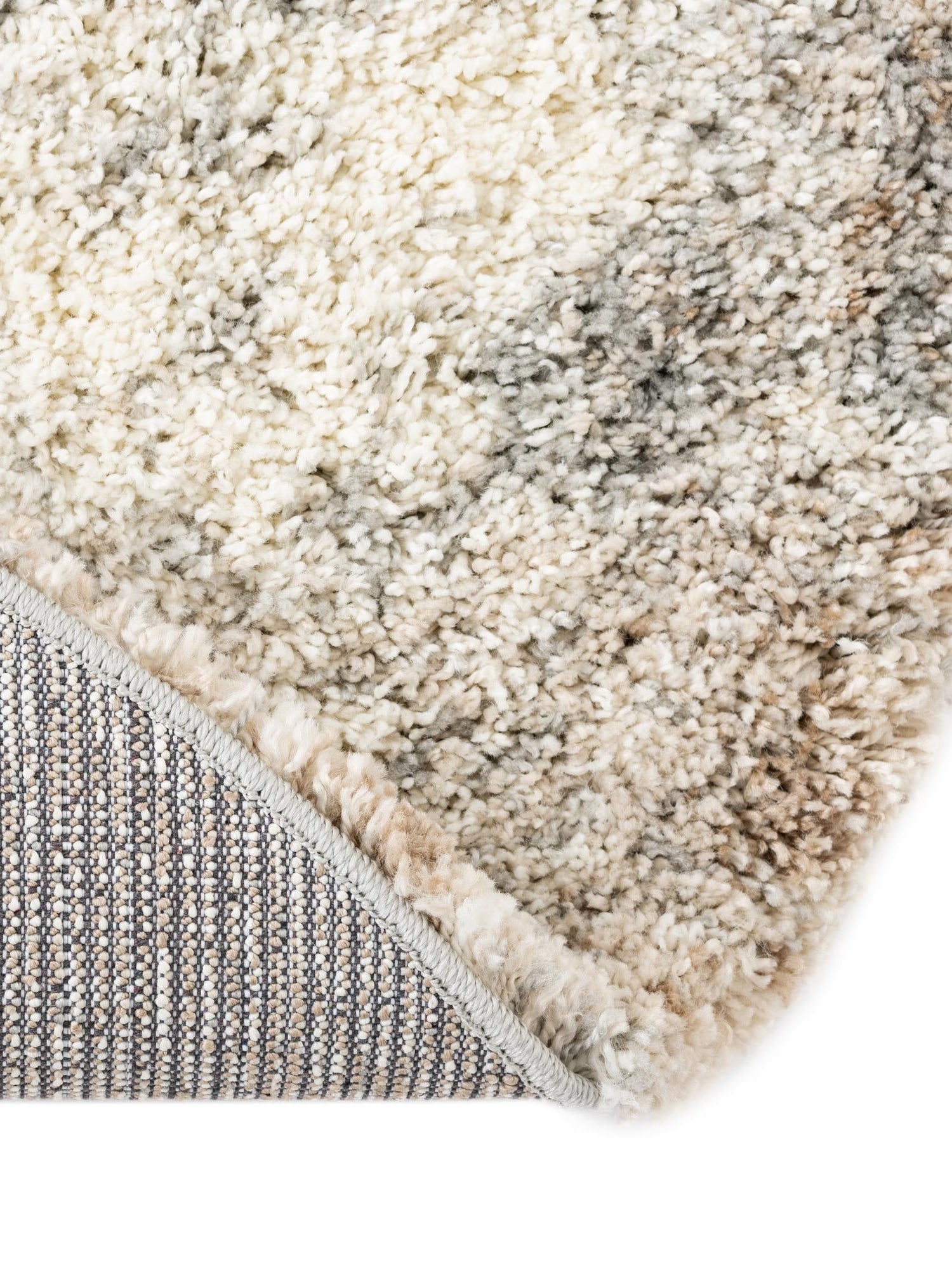 Khaki 3' 3 x 3' 3 Soft Touch Shag Round Area Rug Thick Soft Touch Fluffy & Plush Shaggy Pile 100% Polypropylene Unique Carpet for Modern Home Interiors for Sale at Rug Engine