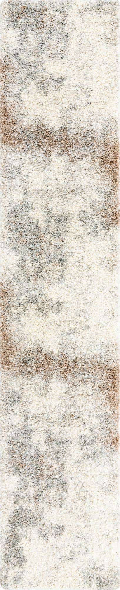 Khaki 2' 7 x 13' 1 Soft Touch Shag Runner Area Rug Thick Soft Touch Fluffy & Plush Shaggy Pile