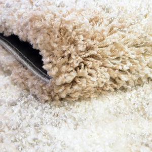 Khaki 2' 7 x 10' Soft Touch Shag Runner Area Rug Thick Soft Touch Fluffy & Plush Shaggy Pile