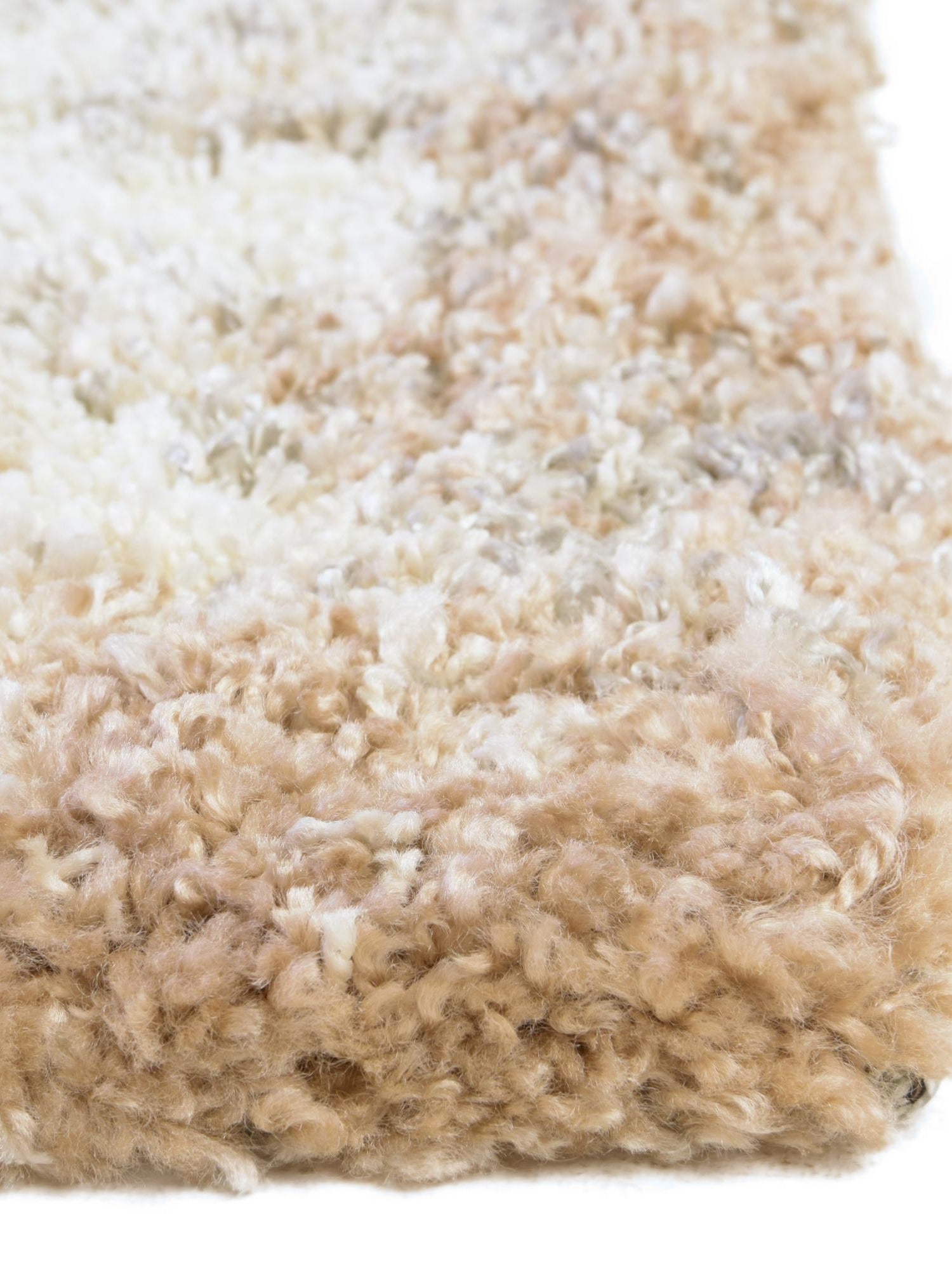 Khaki 2' 7 x 10' Soft Touch Shag Runner Area Rug Thick Soft Touch Fluffy & Plush Shaggy Pile