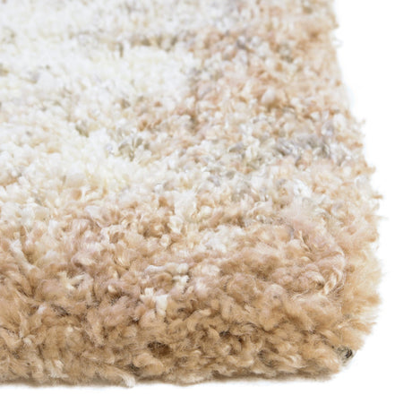 Khaki 2' 7 x 10' Soft Touch Shag Runner Area Rug Thick Soft Touch Fluffy & Plush Shaggy Pile
