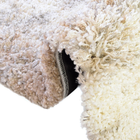 Khaki 2' 7 x 10' Soft Touch Shag Runner Area Rug Thick Soft Touch Fluffy & Plush Shaggy Pile