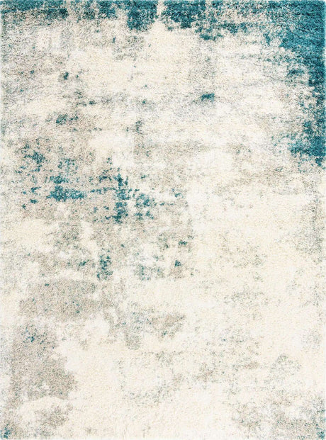 Sage Green 9' 10 x 13' 1 Soft Touch Shag Rectangle Area Rug Thick Soft Touch Fluffy & Plush Shaggy Pile