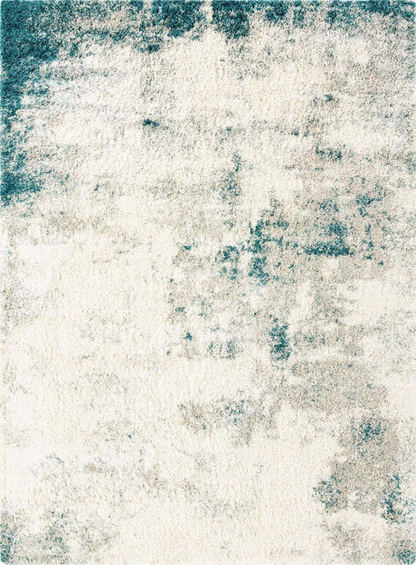 Sage Green 9' x 12' Soft Touch Shag Rectangle Area Rug Thick Soft Touch Fluffy & Plush Shaggy Pile