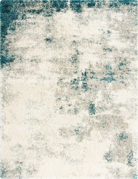 Sage Green 7' 10 x 10' Soft Touch Shag Rectangle Area Rug Thick Soft Touch Fluffy & Plush Shaggy Pile