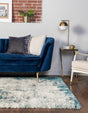 Sage Green 2' x 3' 1 Soft Touch Shag Rectangle Area Rug Thick Soft Touch Fluffy & Plush Shaggy Pile