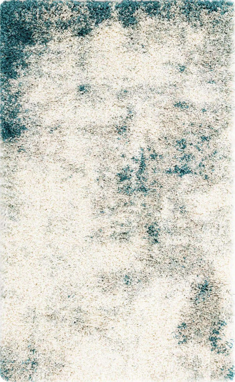 Sage Green 3' 3 x 5' 3 Soft Touch Shag Rectangle Area Rug Thick Soft Touch Fluffy & Plush Shaggy Pile
