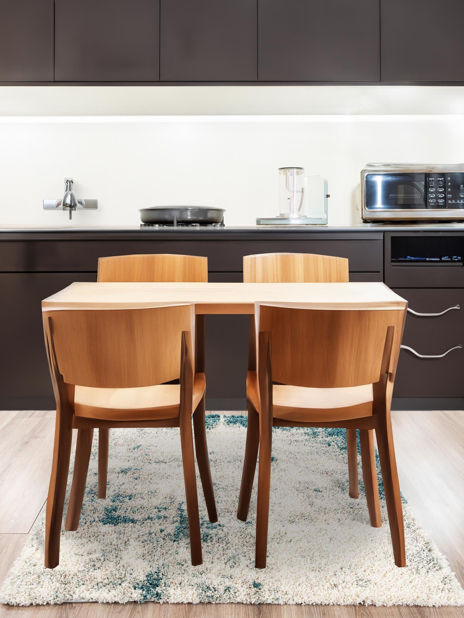 Sage Green 7' 10 x 7' 10 Soft Touch Shag Square Area Rug Thick Soft Touch Fluffy & Plush Shaggy Pile