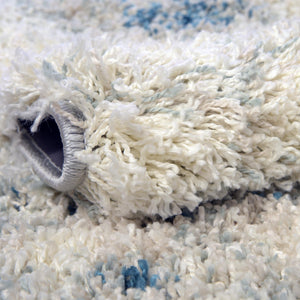 Sage Green 7' 10 x 7' 10 Soft Touch Shag Round Area Rug Thick Soft Touch Fluffy & Plush Shaggy Pile