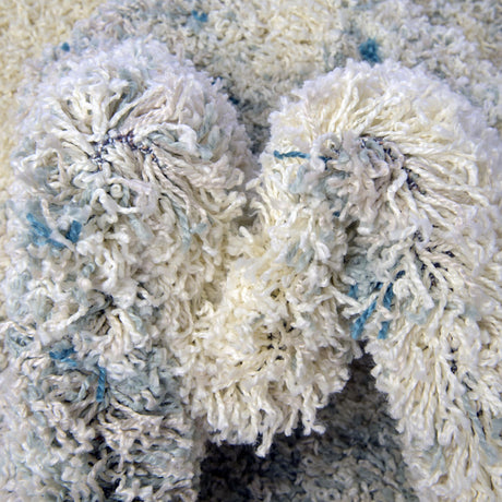 Sage Green 5' 3 x 5' 3 Soft Touch Shag Round Area Rug Thick Soft Touch Fluffy & Plush Shaggy Pile 100% Polypropylene Unique Carpet for Modern Home Interiors for Sale at Rug Engine