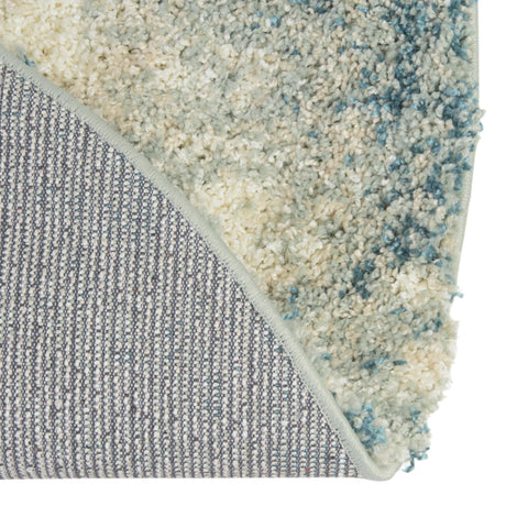 Sage Green 5' 3 x 5' 3 Soft Touch Shag Round Area Rug Thick Soft Touch Fluffy & Plush Shaggy Pile 100% Polypropylene Unique Carpet for Modern Home Interiors for Sale at Rug Engine