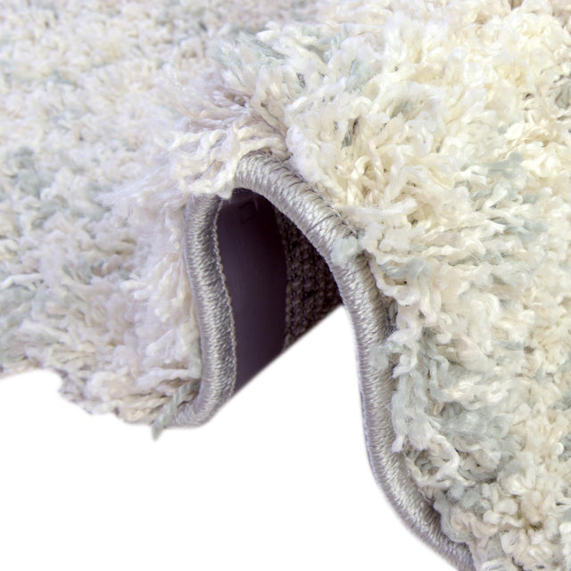 Sage Green 7' 10 x 7' 10 Soft Touch Shag Round Area Rug Thick Soft Touch Fluffy & Plush Shaggy Pile