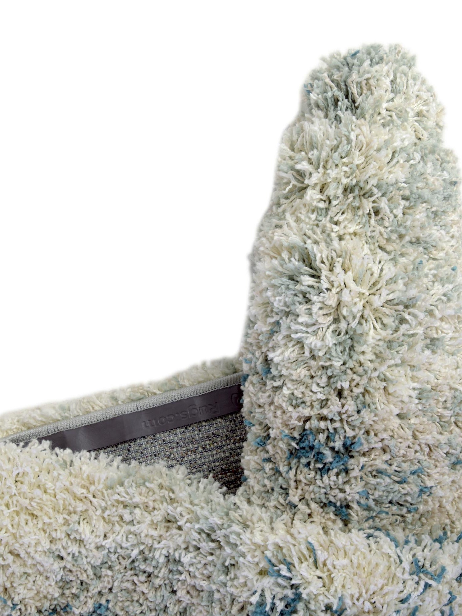 Sage Green 5' 3 x 5' 3 Soft Touch Shag Round Area Rug Thick Soft Touch Fluffy & Plush Shaggy Pile 100% Polypropylene Unique Carpet for Modern Home Interiors for Sale at Rug Engine