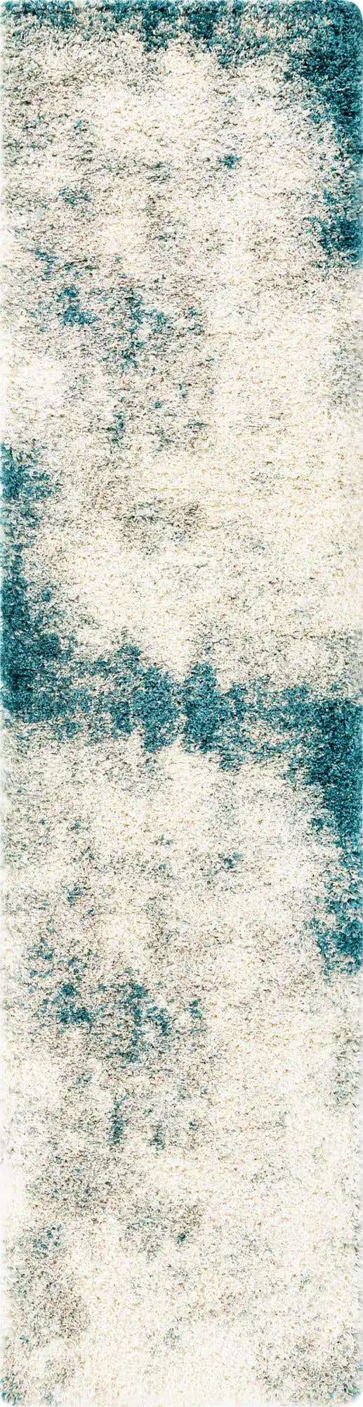 Sage Green 2' 7 x 10' Soft Touch Shag Runner Area Rug Thick Soft Touch Fluffy & Plush Shaggy Pile
