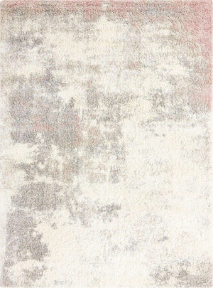 Pink 9' 10 x 13' 1 Soft Touch Shag Rectangle Area Rug Thick Soft Touch Fluffy & Plush Shaggy Pile