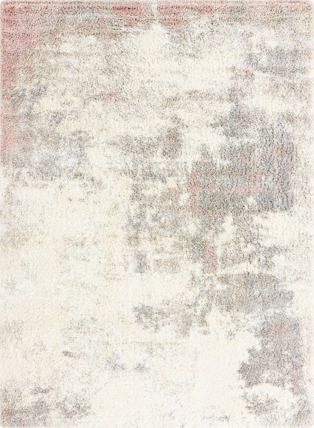 Pink 9' x 12' Soft Touch Shag Rectangle Area Rug Thick Soft Touch Fluffy & Plush Shaggy Pile
