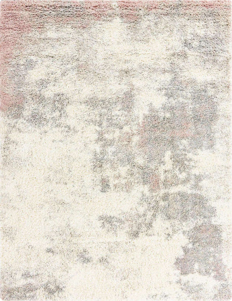 Pink 7' 10 x 10' Soft Touch Shag Rectangle Area Rug Thick Soft Touch Fluffy & Plush Shaggy Pile