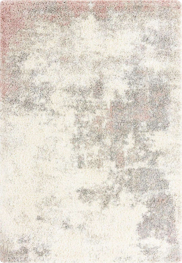 Pink 7' 1 x 10' Soft Touch Shag Rectangle Area Rug Thick Soft Touch Fluffy & Plush Shaggy Pile