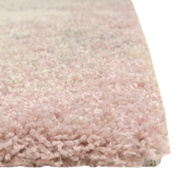 Pink 9' x 12' Soft Touch Shag Rectangle Area Rug Thick Soft Touch Fluffy & Plush Shaggy Pile