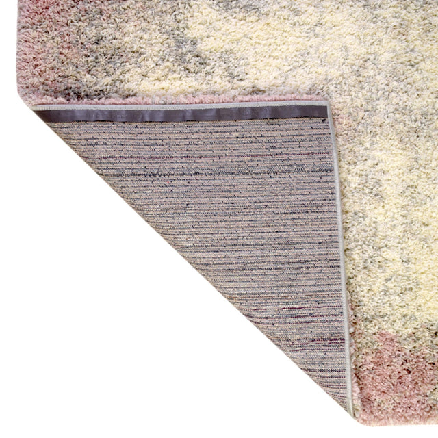 Pink 3' 3 x 5' 3 Soft Touch Shag Rectangle Area Rug Thick Soft Touch Fluffy & Plush Shaggy Pile