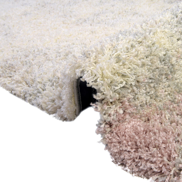 Pink 9' x 12' Soft Touch Shag Rectangle Area Rug Thick Soft Touch Fluffy & Plush Shaggy Pile