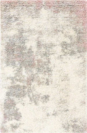 Pink 6' 1 x 9' Soft Touch Shag Rectangle Area Rug Thick Soft Touch Fluffy & Plush Shaggy Pile