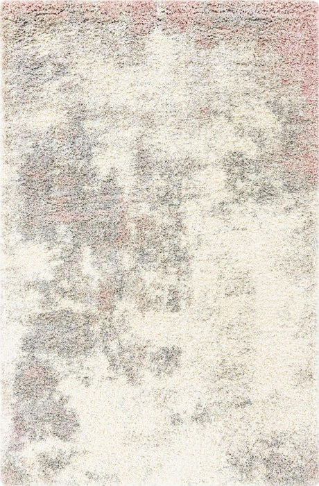 Pink 6' 1 x 9' Soft Touch Shag Rectangle Area Rug Thick Soft Touch Fluffy & Plush Shaggy Pile