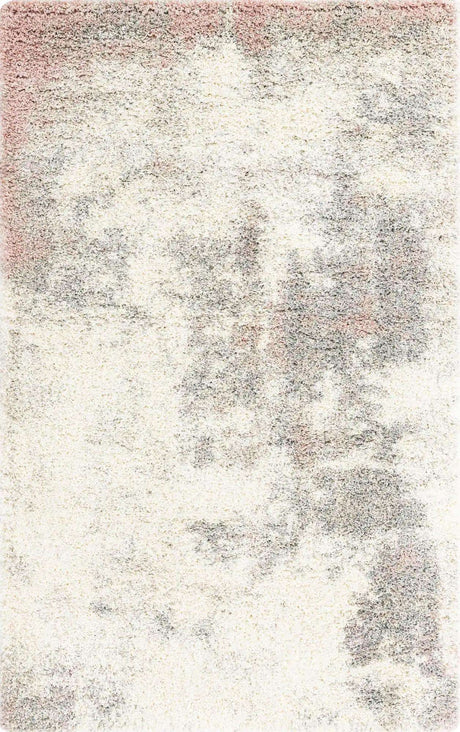 Pink 5' 3 x 8' Soft Touch Shag Rectangle Area Rug Thick Soft Touch Fluffy & Plush Shaggy Pile