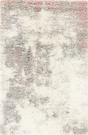 Pink 4' 1 x 6' 1 Soft Touch Shag Rectangle Area Rug Thick Soft Touch Fluffy & Plush Shaggy Pile