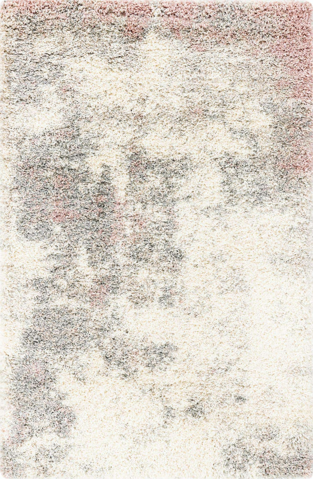 Pink 4' 1 x 6' 1 Soft Touch Shag Rectangle Area Rug Thick Soft Touch Fluffy & Plush Shaggy Pile