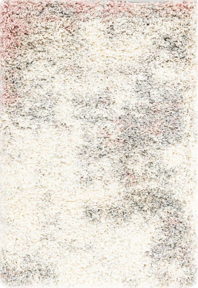 Pink 2' x 3' 1 Soft Touch Shag Rectangle Area Rug Thick Soft Touch Fluffy & Plush Shaggy Pile
