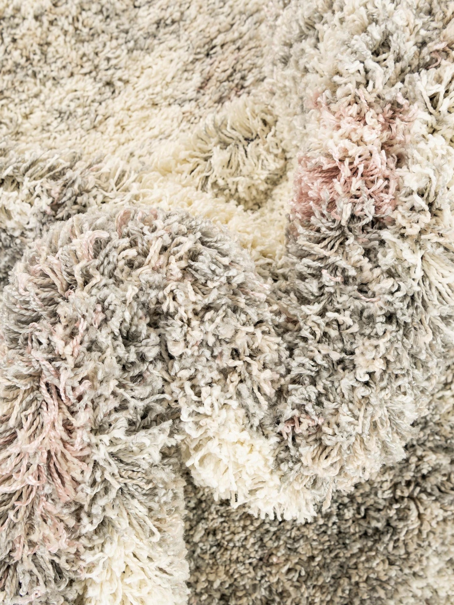 Pink 3' 3 x 3' 3 Soft Touch Shag Round Area Rug Thick Soft Touch Fluffy & Plush Shaggy Pile 100% Polypropylene Unique Carpet for Modern Home Interiors for Sale at Rug Engine