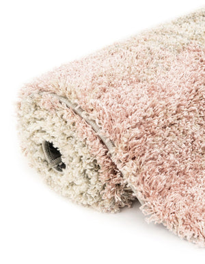 Pink 2' 7 x 13' 1 Soft Touch Shag Runner Area Rug Thick Soft Touch Fluffy & Plush Shaggy Pile