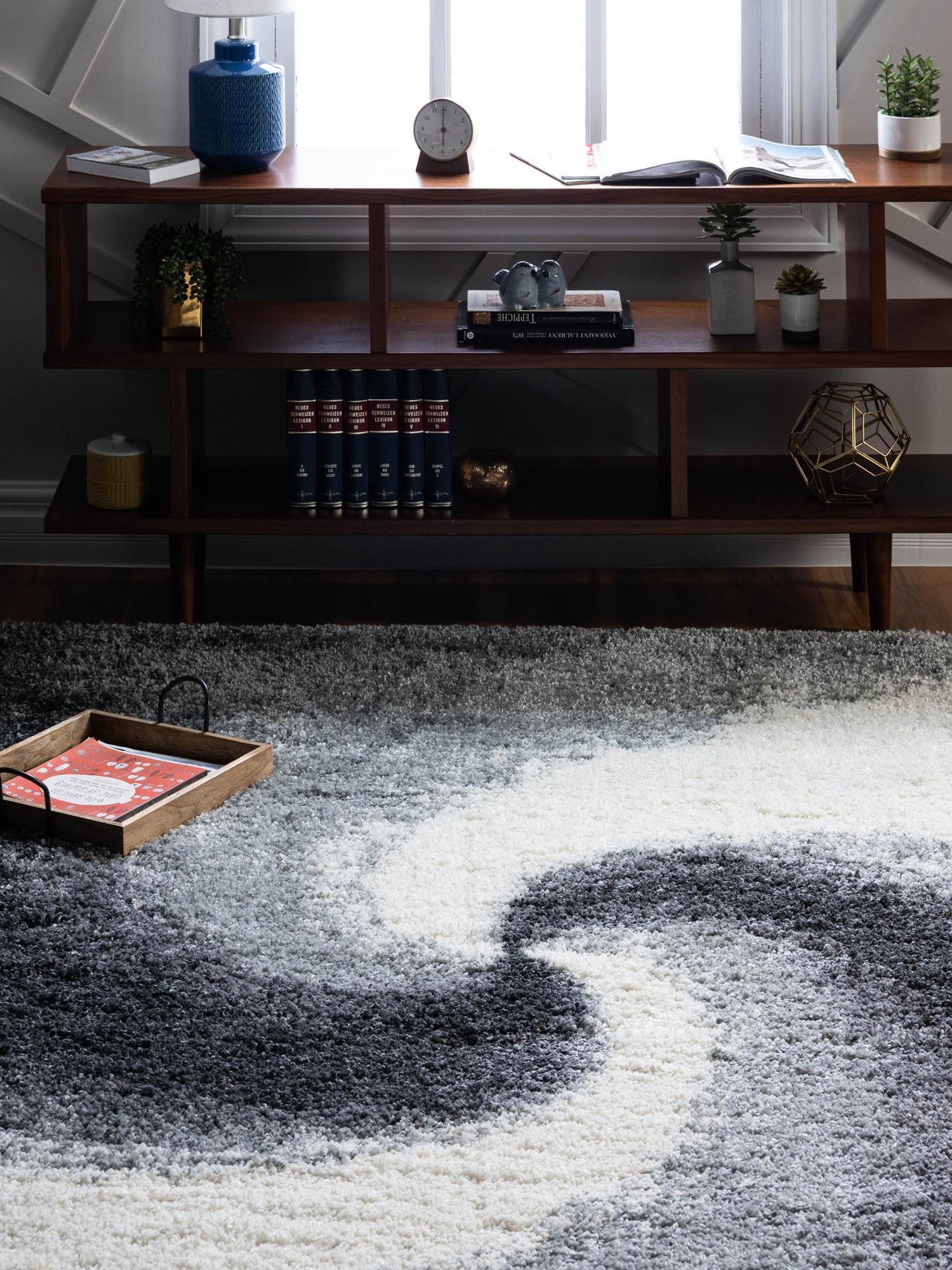 Smoke Gray 3' 3 x 5' 3 Soft Touch Shag Rectangle Area Rug Thick Soft Touch Fluffy & Plush Shaggy Pile 100% Polypropylene Unique Carpet for Modern Home Interiors for Sale at Rug Engine