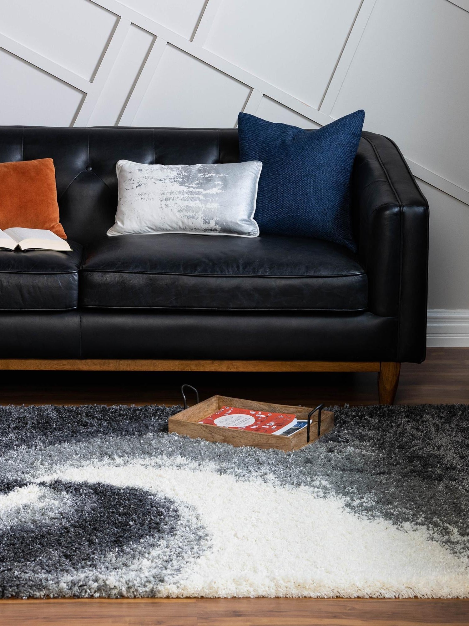 Smoke Gray 7' 10 x 10' Soft Touch Shag Rectangle Area Rug Thick Soft Touch Fluffy & Plush Shaggy Pile 100% Polypropylene Unique Carpet for Modern Home Interiors for Sale at Rug Engine