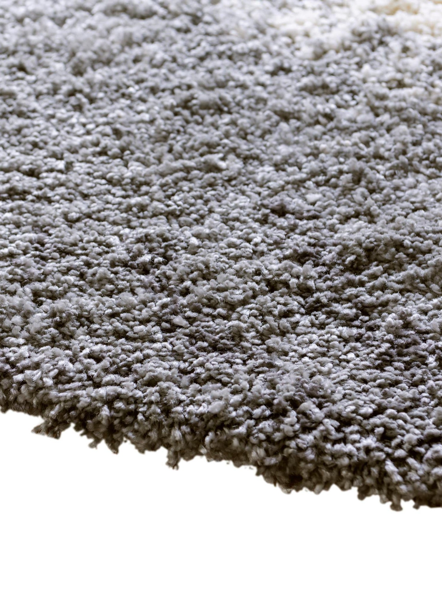 Smoke Gray 6' 1 x 6' 1 Soft Touch Shag Round Area Rug Thick Soft Touch Fluffy & Plush Shaggy Pile 100% Polypropylene Unique Carpet for Modern Home Interiors for Sale at Rug Engine