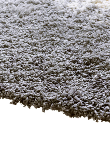 Smoke Gray 7' 10 x 7' 10 Soft Touch Shag Round Area Rug Thick Soft Touch Fluffy & Plush Shaggy Pile 100% Polypropylene Unique Carpet for Modern Home Interiors for Sale at Rug Engine