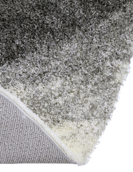 Smoke Gray 5' 3 x 5' 3 Soft Touch Shag Round Area Rug Thick Soft Touch Fluffy & Plush Shaggy Pile 100% Polypropylene Unique Carpet for Modern Home Interiors for Sale at Rug Engine