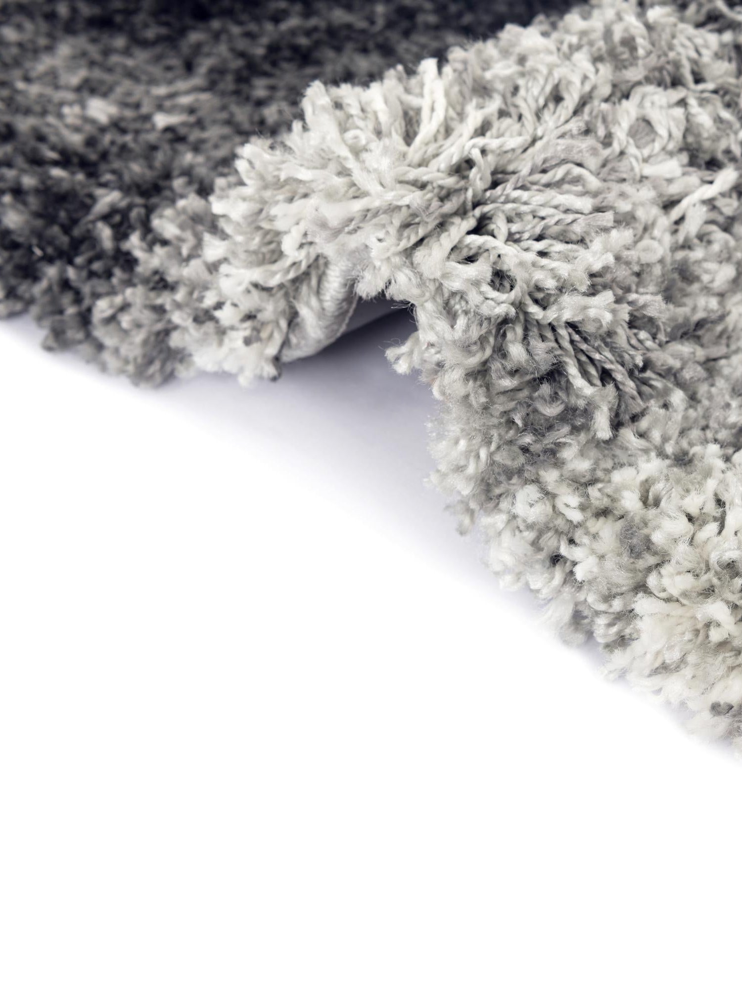 Smoke Gray 3' 3 x 3' 3 Soft Touch Shag Round Area Rug Thick Soft Touch Fluffy & Plush Shaggy Pile 100% Polypropylene Unique Carpet for Modern Home Interiors for Sale at Rug Engine